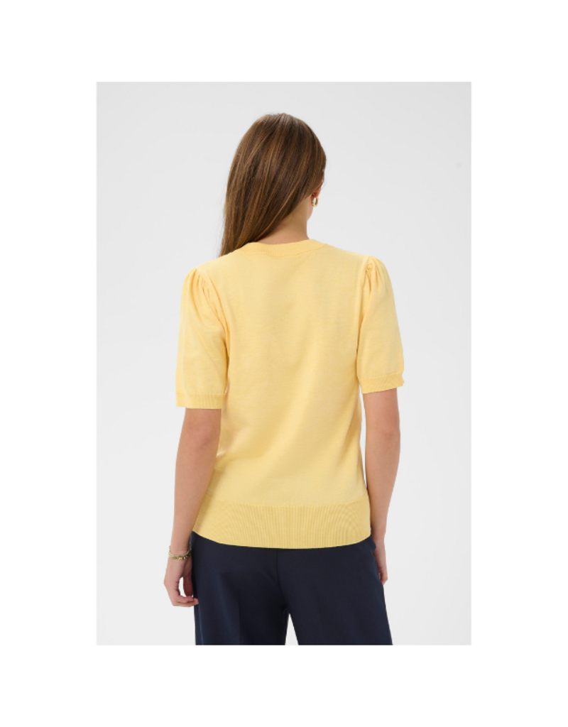 Saint Tropez Mila Shortsleeve in Lemon Drop Melange by Saint Tropez