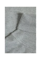 Saint Tropez Mila Turtleneck in Pearl Grey Melange by Saint Tropez