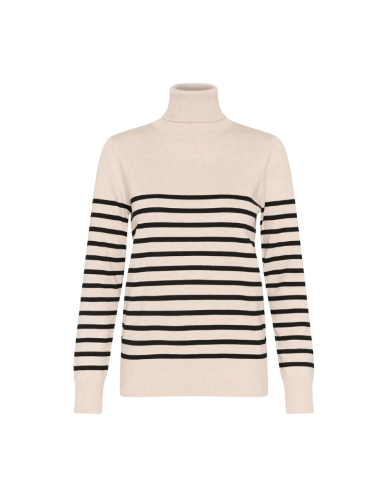Saint Tropez Mila Turtleneck in Grey Morn Mila Stripe by Saint Tropez