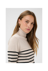 Saint Tropez Mila Turtleneck in Grey Morn Mila Stripe by Saint Tropez