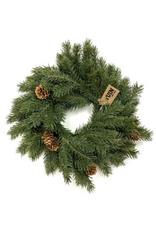 Pine Wreath With Cones 12"
