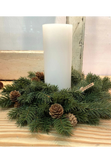 Pine Wreath With Cones 12"