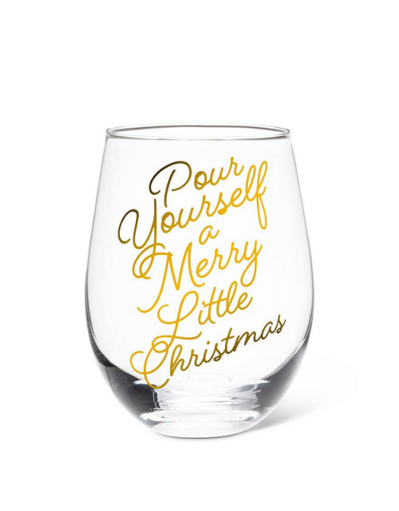 Pour Yourself Christmas Stemless Wine Glass