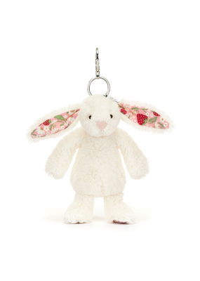 Jellycat Jellycat Blossom Cream Berry Bunny Bag Charm