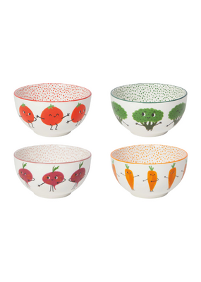 Danica Set of 4 Everyday Bowls Funny