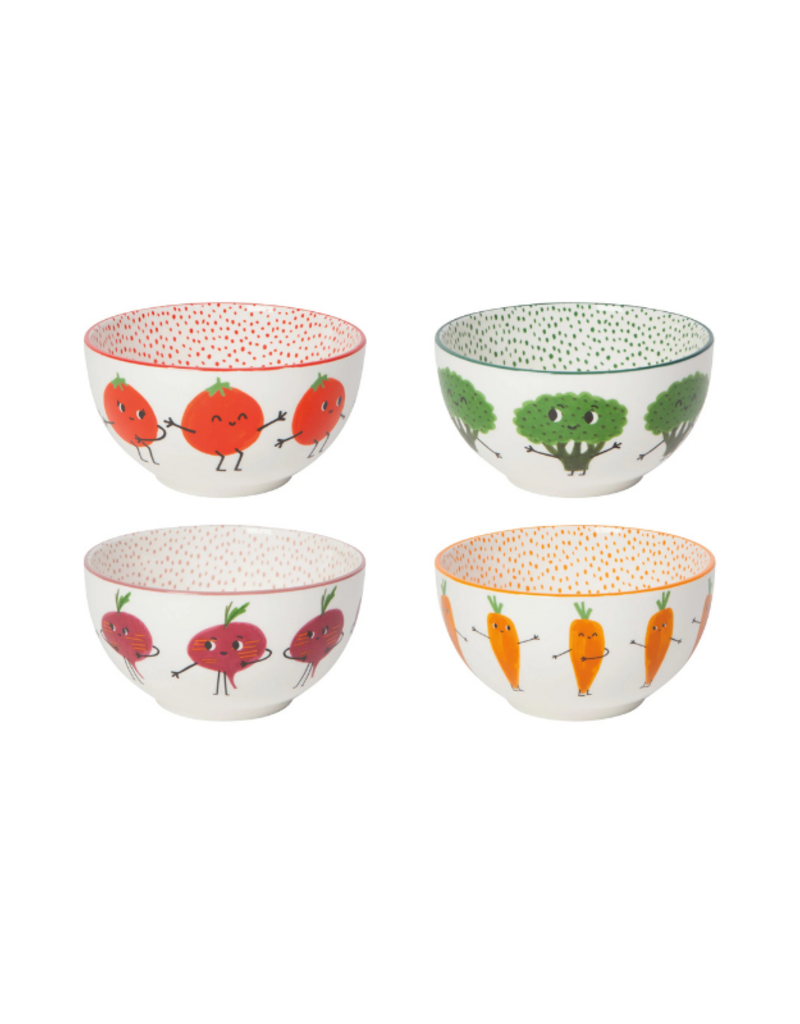 Danica Set of 4 Everyday Bowls Funny