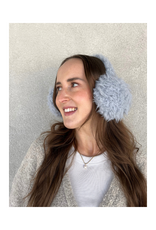 Lemon Loungewear Windy Berber Ear Muffs in Pastel Grey-Blue by Lemon Loungewear