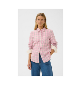 Part Two Yana Shirt in Pink Check by Part Two
