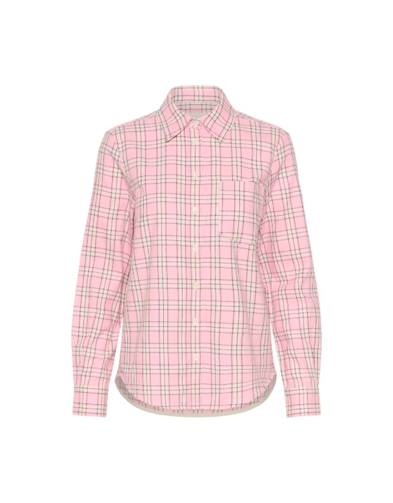 Part Two Yana Shirt in Pink Check by Part Two