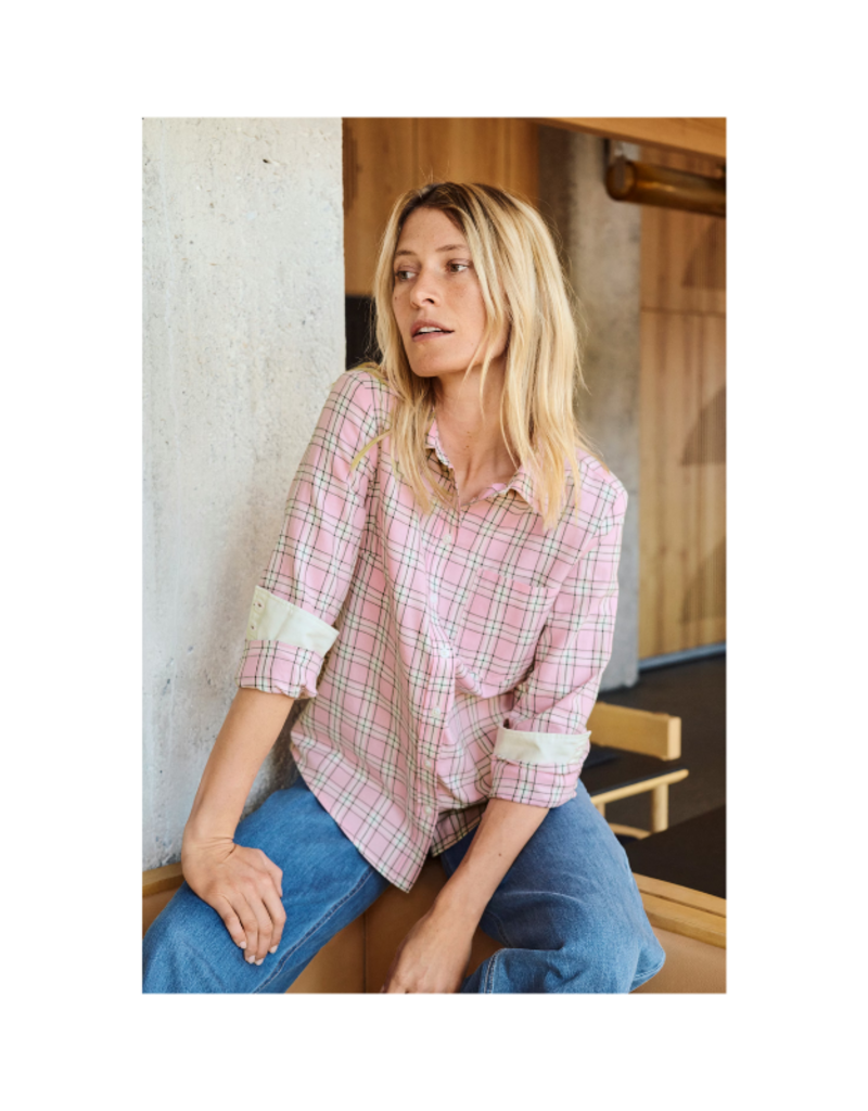 Part Two Yana Shirt in Pink Check by Part Two