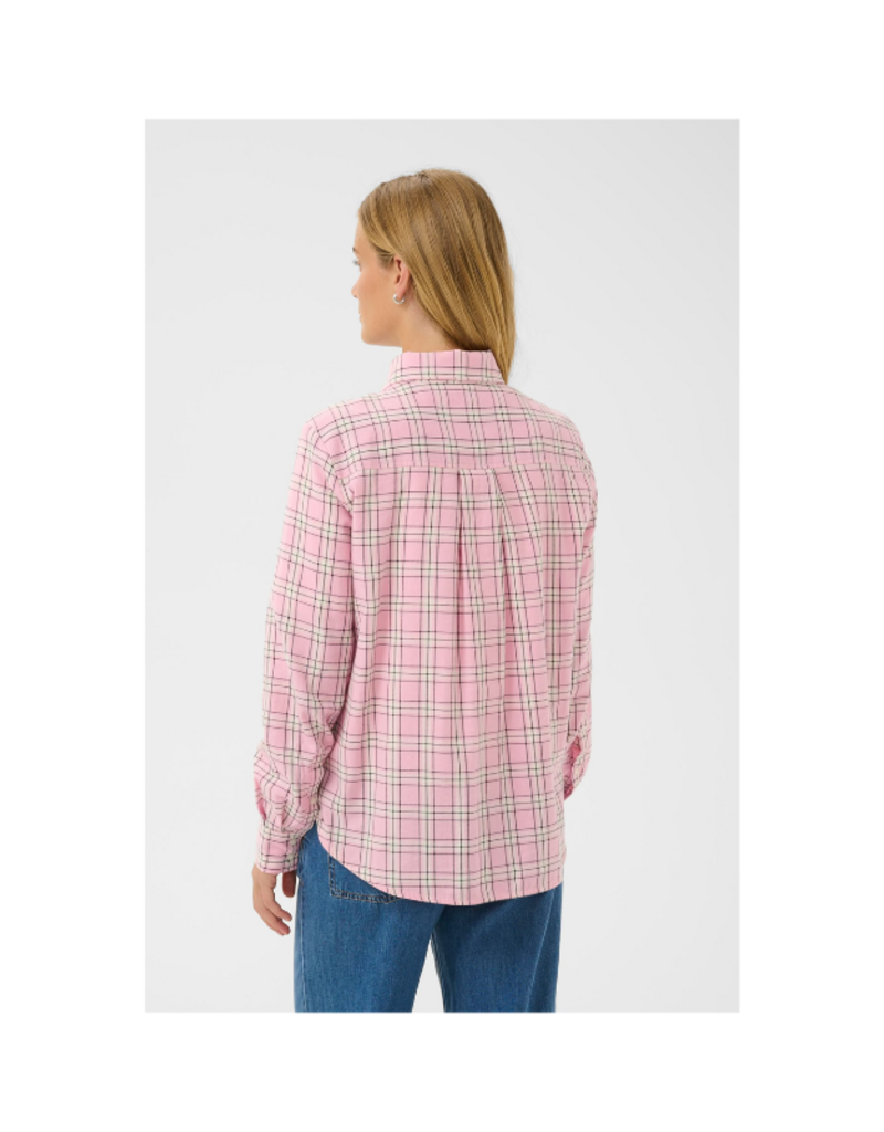 Part Two Yana Shirt in Pink Check by Part Two