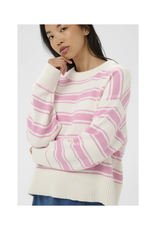 Part Two Serafine Pullover in Orchid Smoke Trio Stripe by Part Two