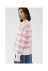 Part Two Serafine Pullover in Orchid Smoke Trio Stripe by Part Two