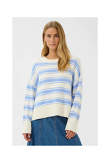 Part Two Serafine Pullover in Hydrangea Trio Stripe by Part Two