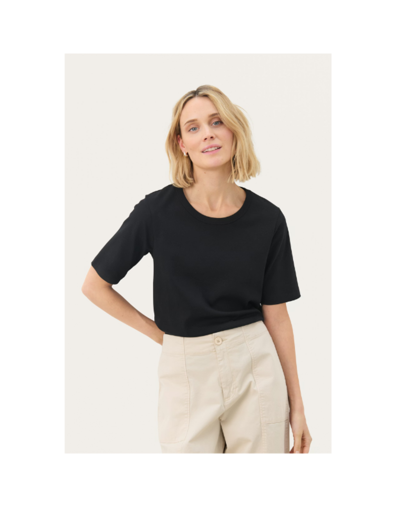 Part Two Ratana Tee in Black by Part Two