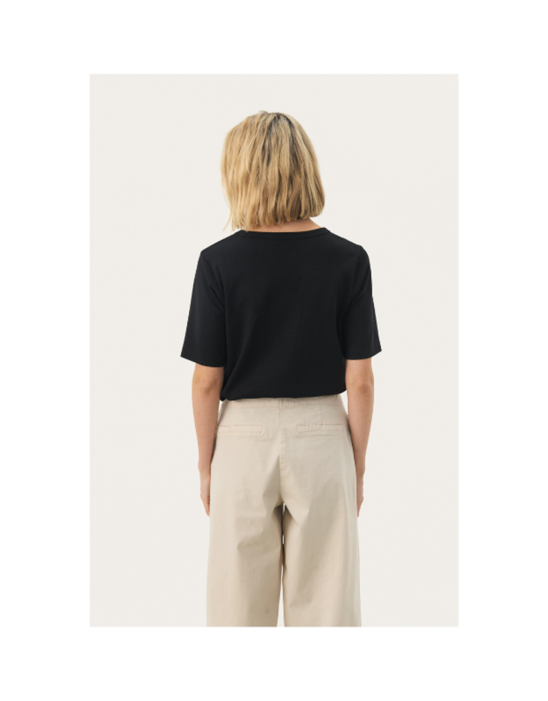Part Two Ratana Tee in Black by Part Two