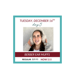 Lemon Loungewear 12 Days of Christmas Deal of Day #5 - Touch Berber Ear Muffs in Light Beige by Lemon Loungewear