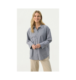 Part Two Savanna Shirt in After Midnight Stripe by Part Two