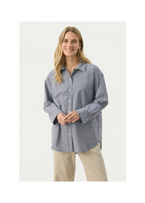 Part Two Savanna Shirt in After Midnight Stripe by Part Two
