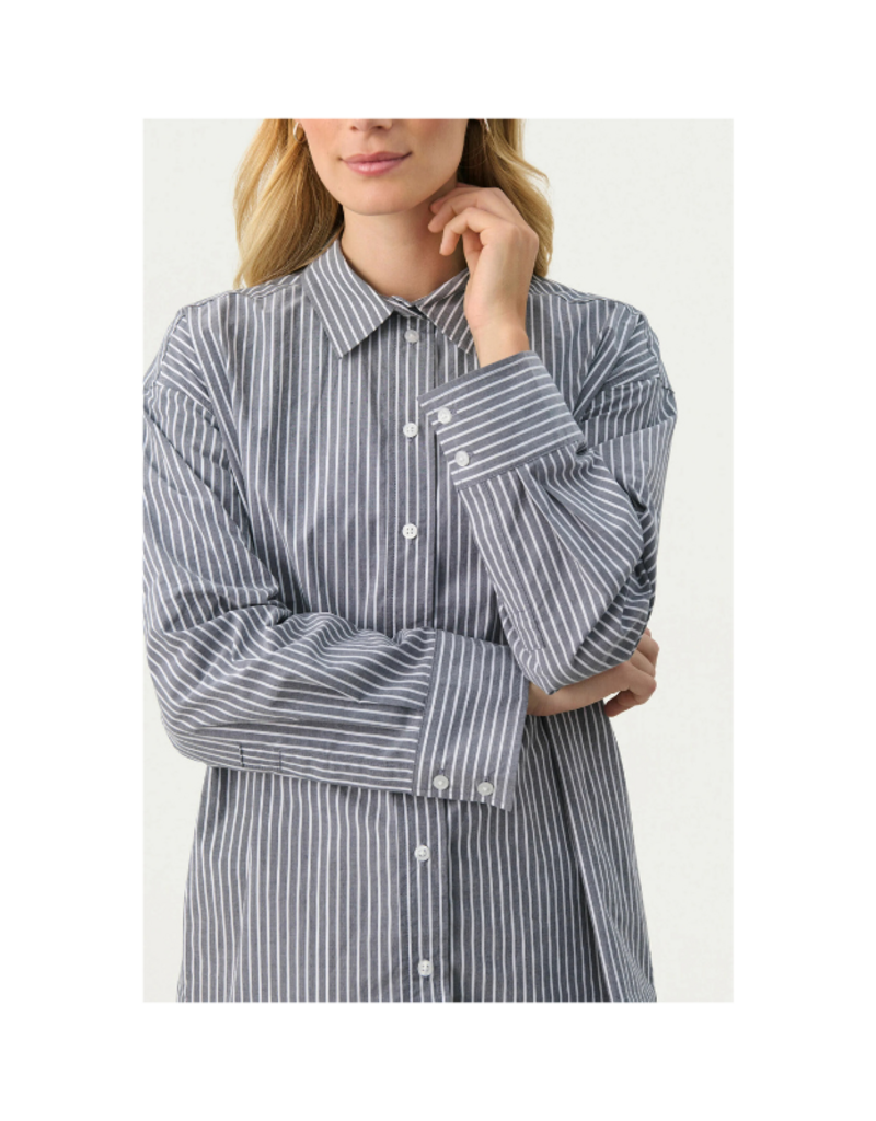 Part Two Savanna Shirt in After Midnight Stripe by Part Two