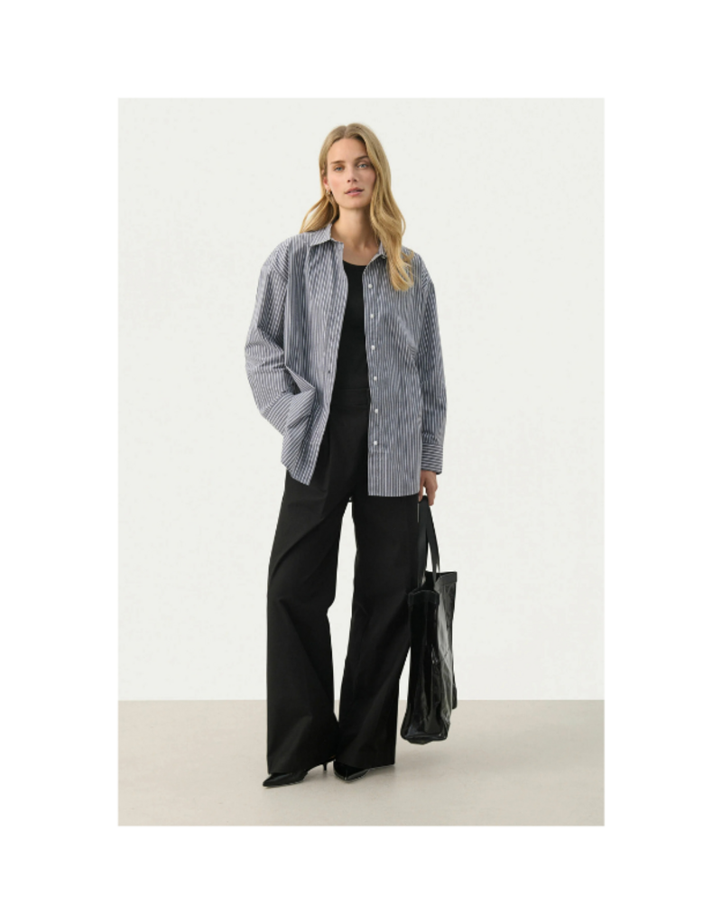 Part Two Savanna Shirt in After Midnight Stripe by Part Two