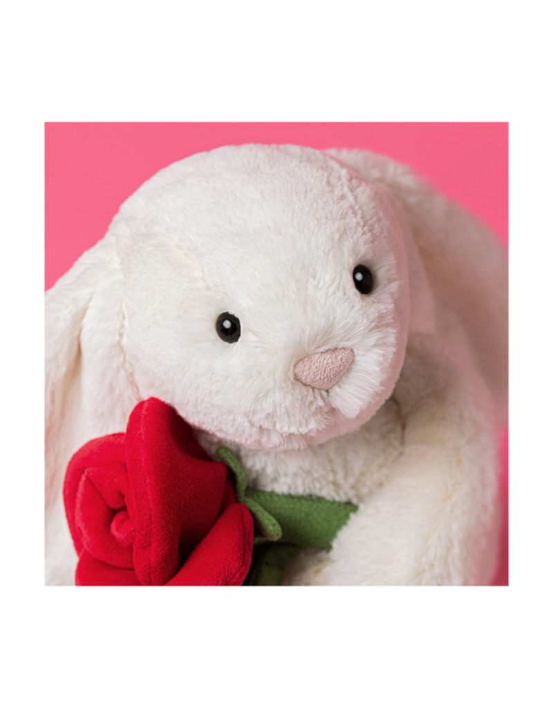 Jellycat COMING SOON! Jellycat Cream Bunny with Rose