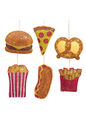 Bedazzled Fast Food Ornaments