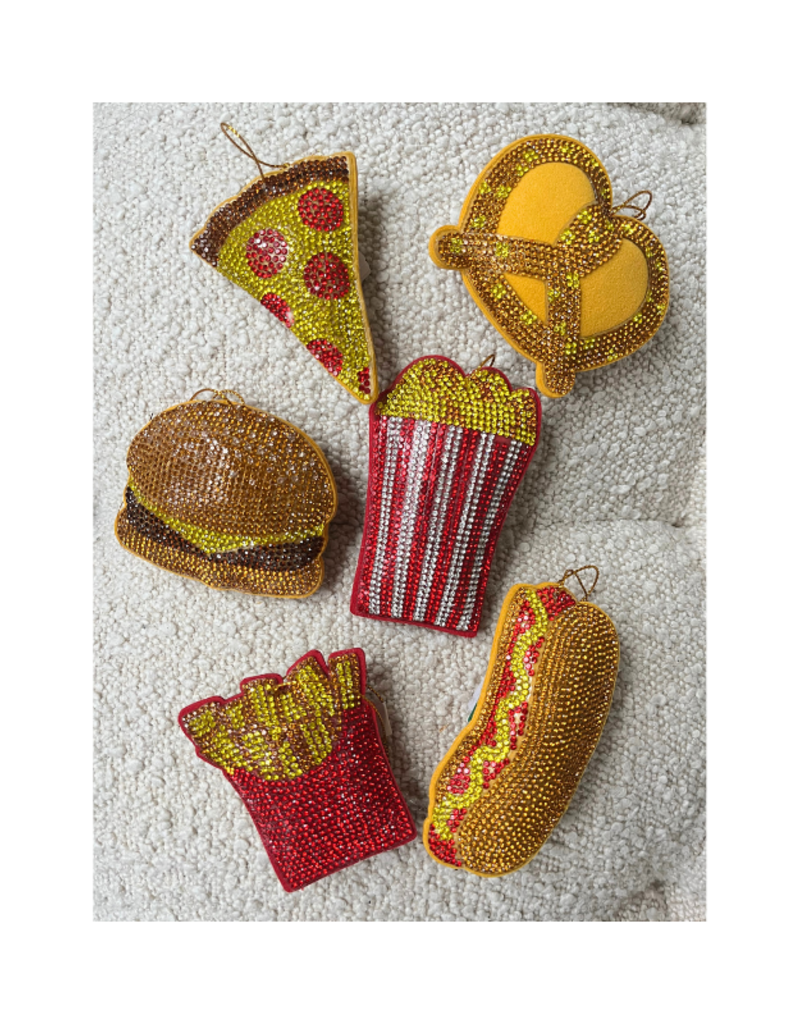 Bedazzled Fast Food Ornaments