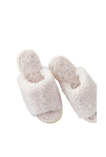 Lemon Loungewear Anywhere Berber Slide Slippers in Lilac