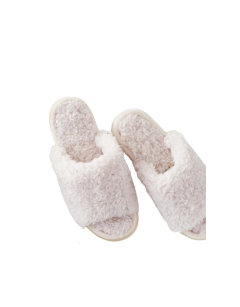 Lemon Loungewear Anywhere Berber Slide Slippers in Lilac