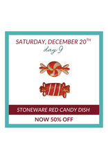 Creative Co-Op 12 Days of Christmas DEAL OF THE DAY #9 - Stoneware Red Candy Dish