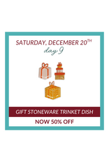 Creative Co-Op 12 Days of Christmas DEAL OF THE DAY #9 - Gift Stoneware Trinket Dish