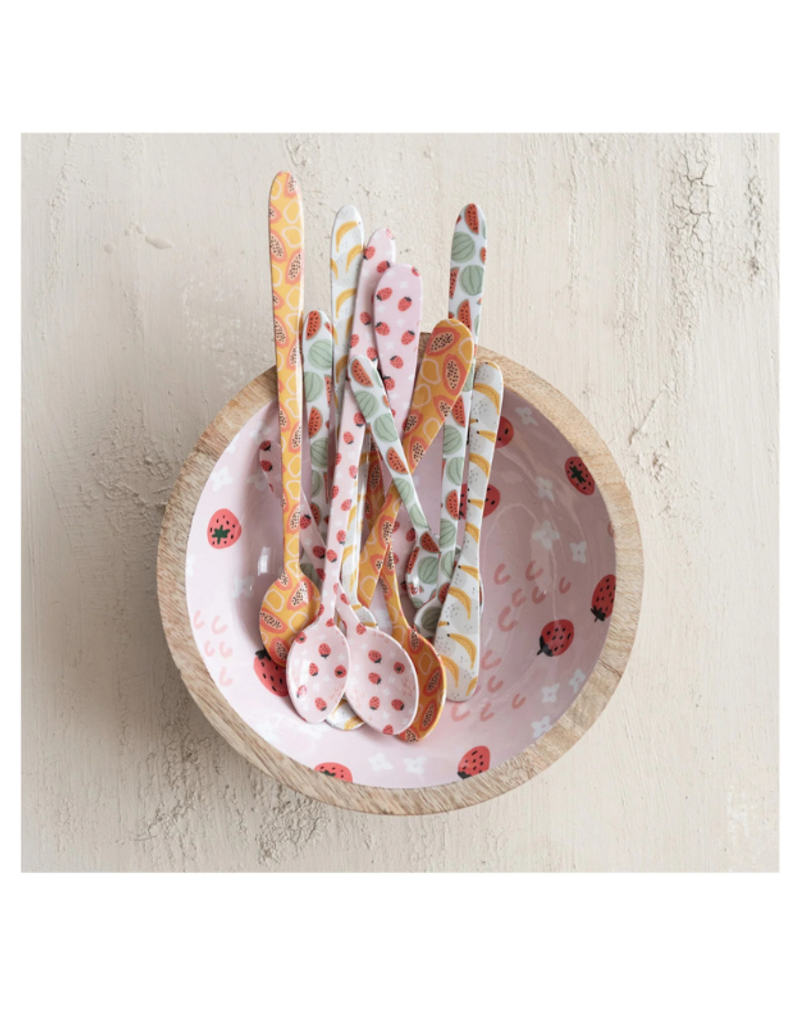 Stainless Steel Enameled Berry Spoon