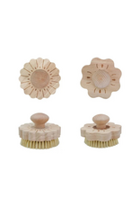 Beech Wood and Sisal Flower Brush