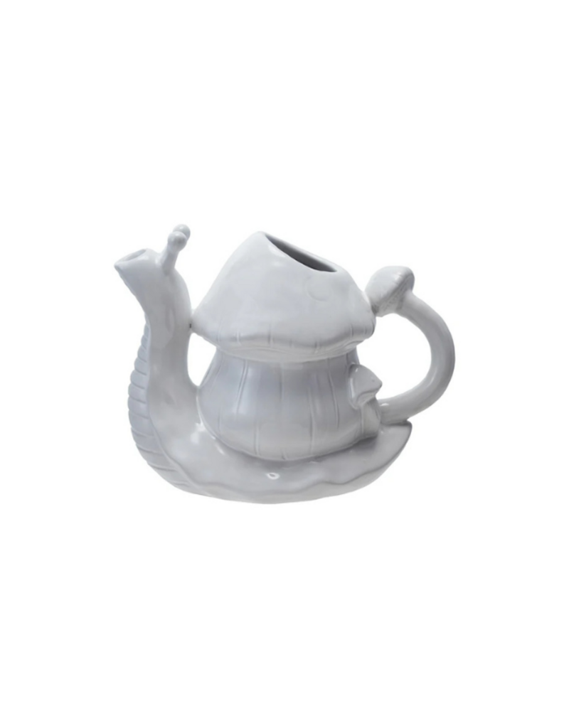 Stoneware Snail & Mushroom Pitcher