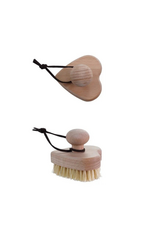 Beech Wood and Sisal Heart Brush