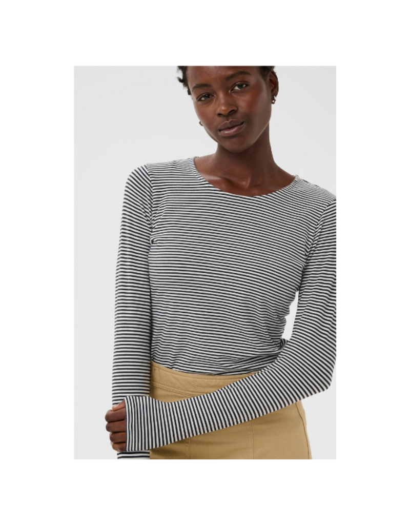 Gentle Fawn Nemajas Long Sleeve Tee in Dark Navy Stripe by Part Two