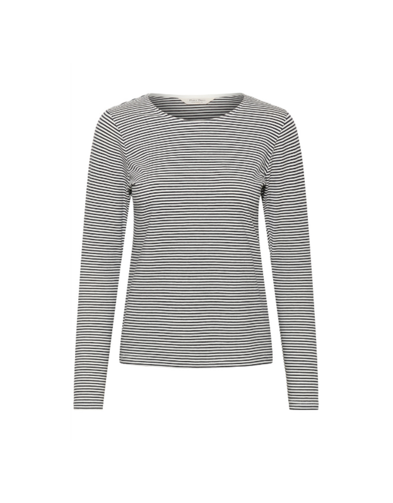 Gentle Fawn Nemajas Long Sleeve Tee in Dark Navy Stripe by Part Two