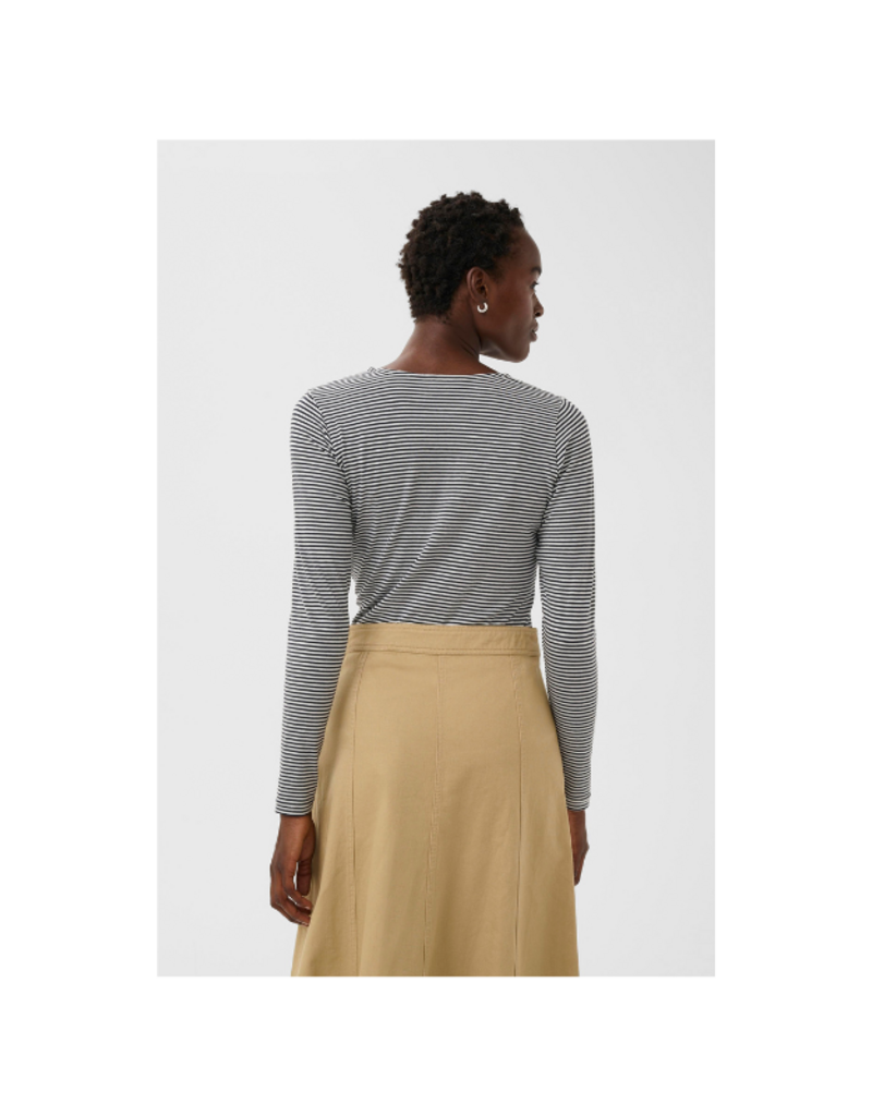 Gentle Fawn Nemajas Long Sleeve Tee in Dark Navy Stripe by Part Two