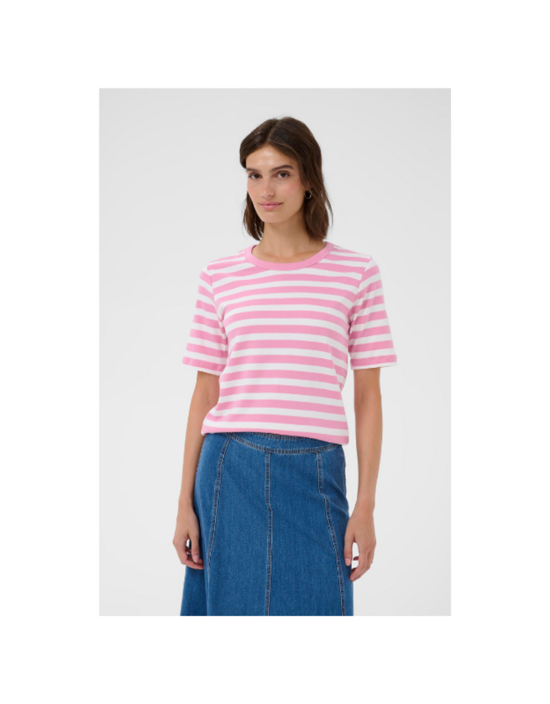 Part Two Ratana Tee in Orchid Smoke Stripe by Part Two