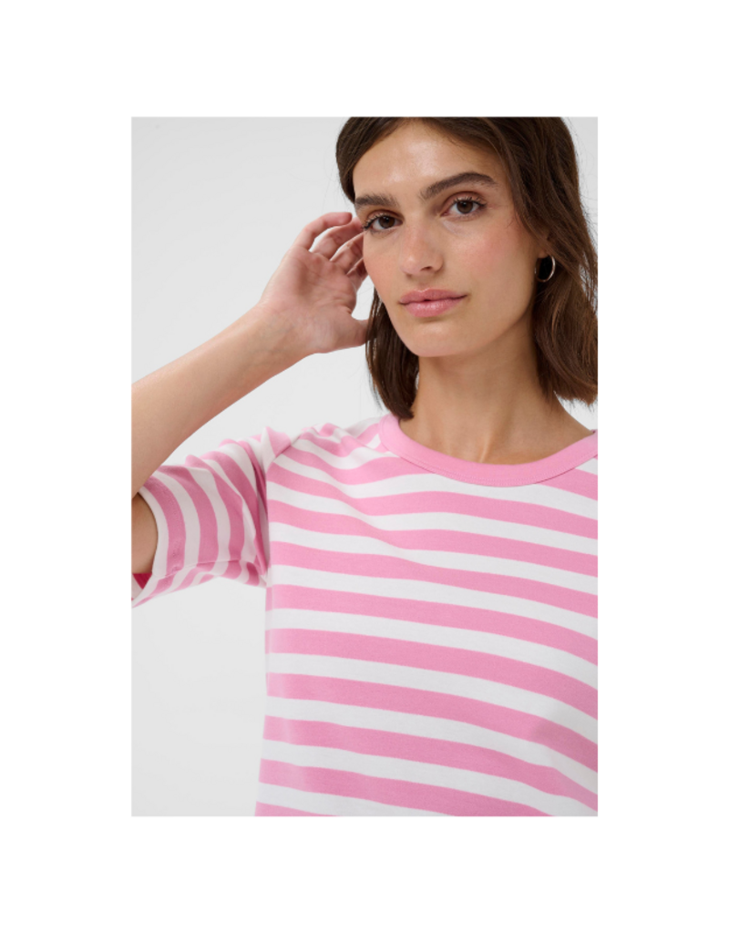 Part Two Ratana Tee in Orchid Smoke Stripe by Part Two