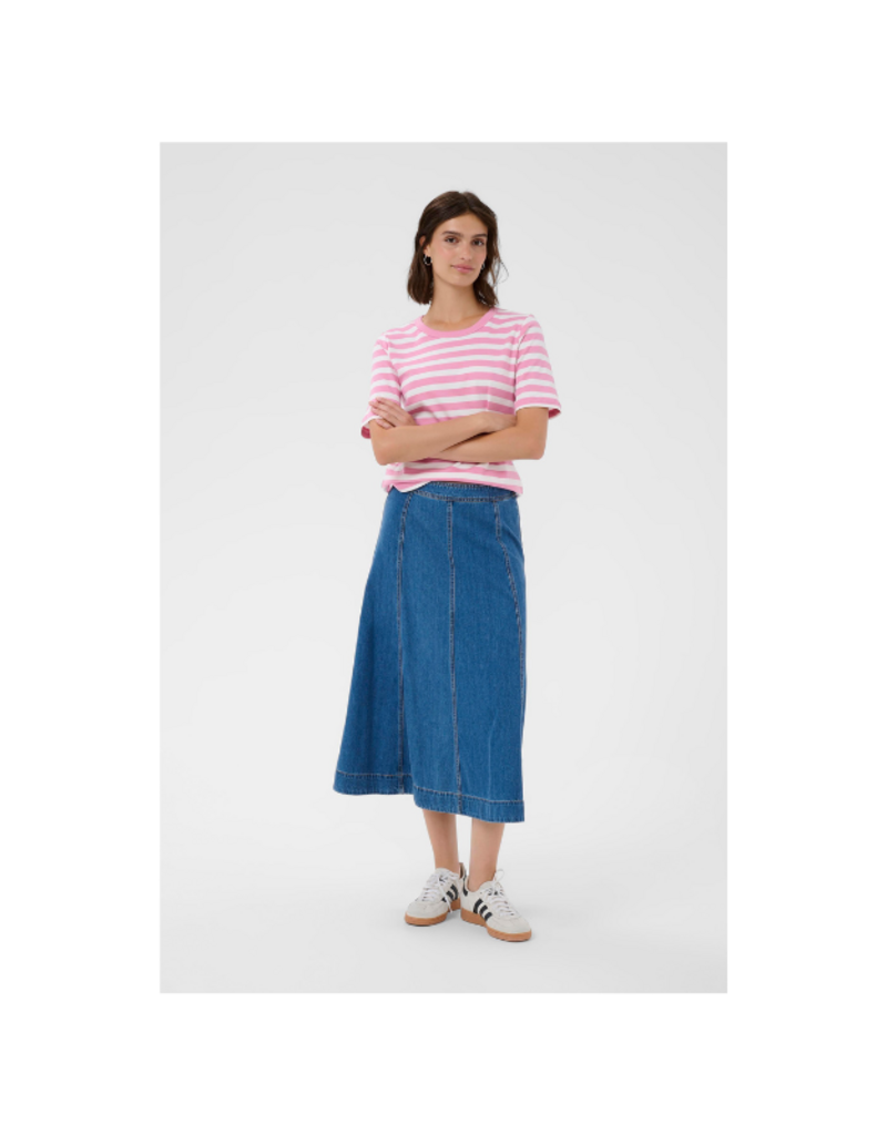 Part Two Ratana Tee in Orchid Smoke Stripe by Part Two