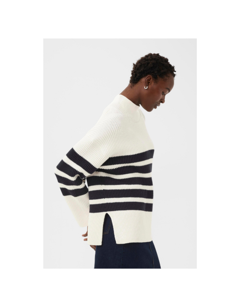 Part Two Ziya Pullover in Dark Navy Stripe by Part Two