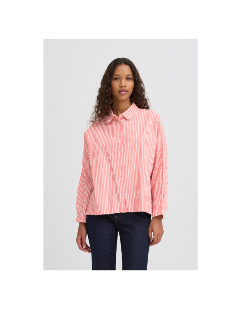 ICHI Giley Shirt Birch & Pink by ICHI