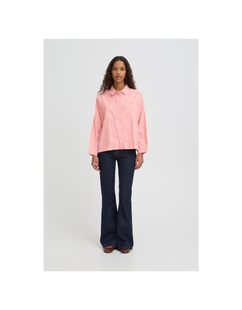 ICHI Giley Shirt Birch & Pink by ICHI