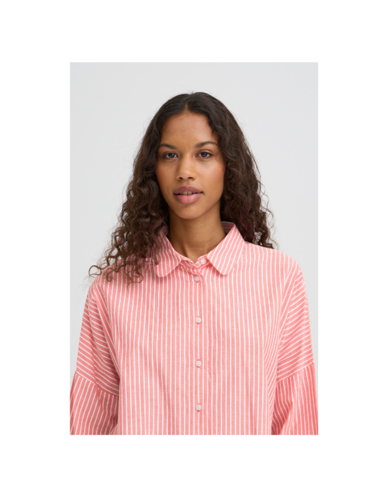 ICHI Giley Shirt Birch & Pink by ICHI