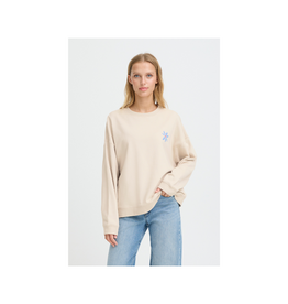 ICHI Bauma Sweater in Birch/Multi by ICHI