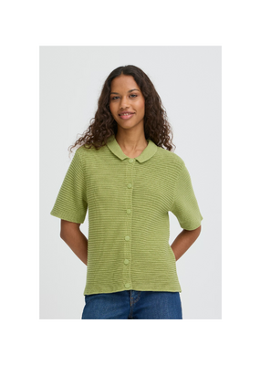 ICHI Demue Cardigan in Iguana by ICHI