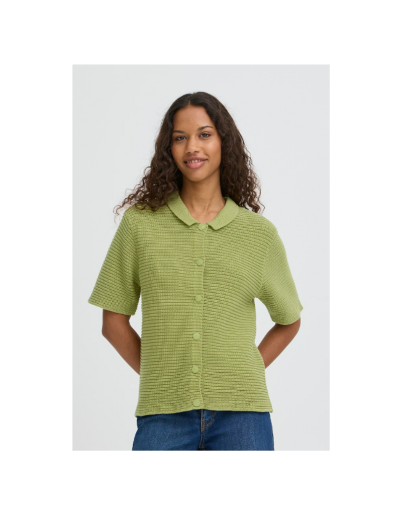 ICHI Demue Cardigan in Iguana by ICHI