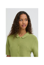 ICHI Demue Cardigan in Iguana by ICHI